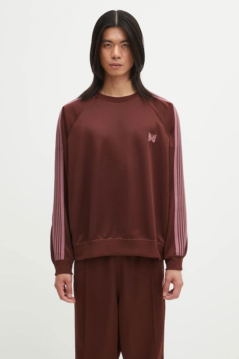 Суитчър Needles Needles Track Crew Neck Sweatshirt Кафяво | RW315