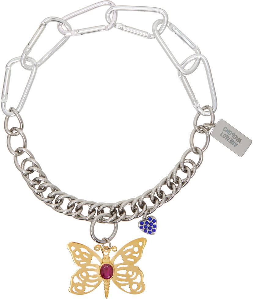 Колие Chopova Lowena Chopova Lowena Butter Heart Carabiner Necklace Многоцветен | 6554