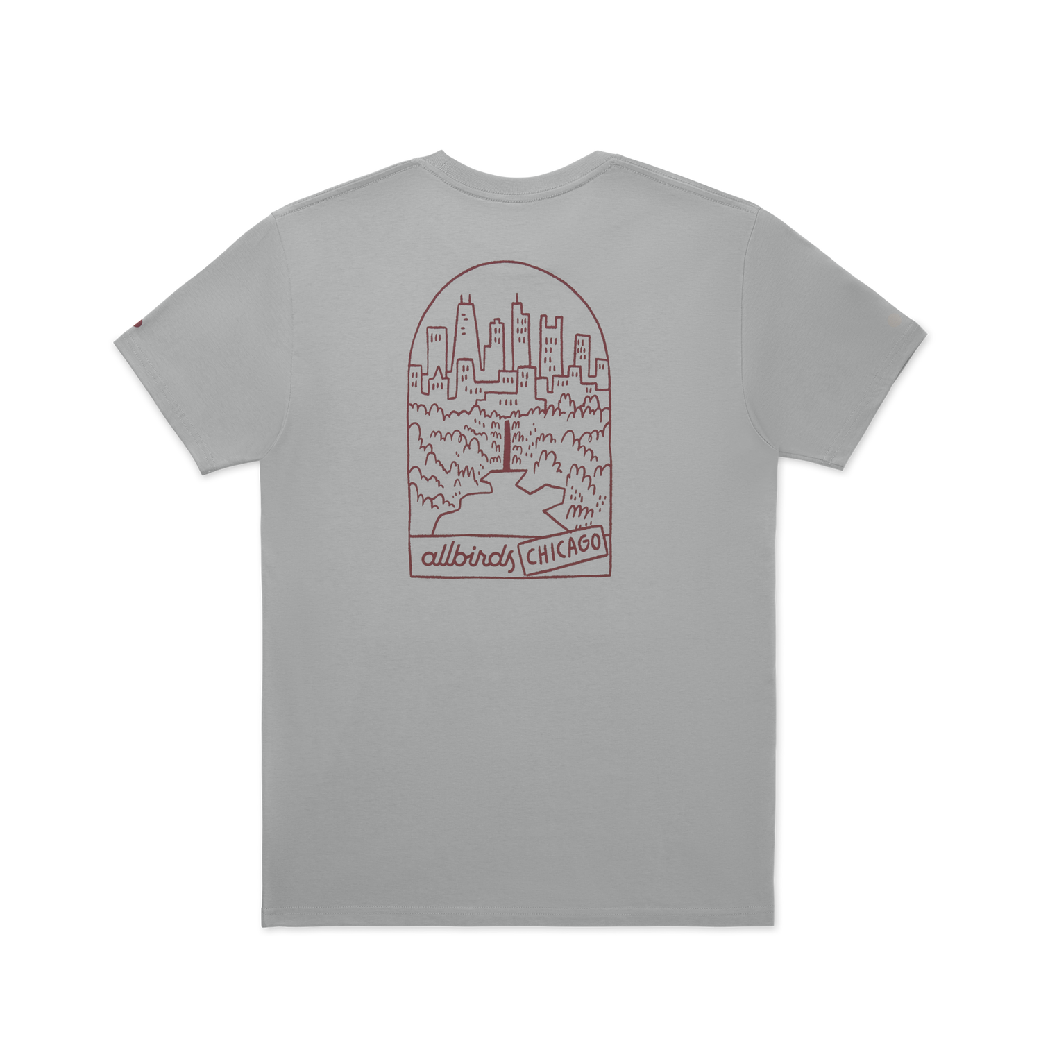 Тениска Allbirds T-Shirt Organic Cotton Graphic Сиво | A11526M, 1