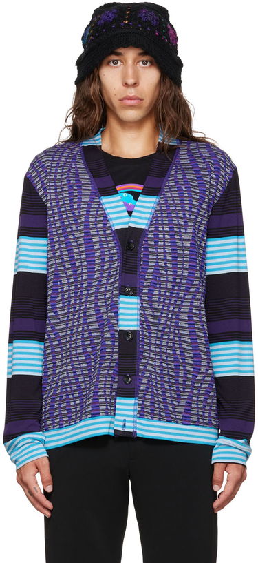 Пуловер Anna Sui Anna Sui Stripe Cardigan Лилаво | M622G31, 0