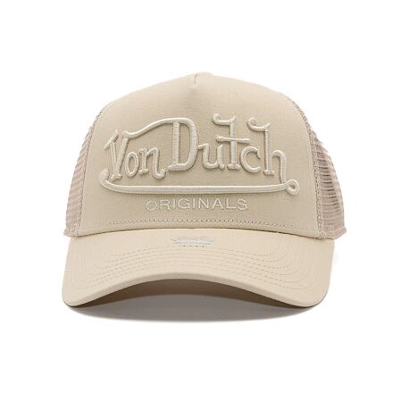 Шапка с козирка Von Dutch Von Dutch Trucker Riverside Twill Cap Бежово | VD-7030854, 1
