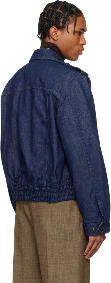 Яке бомбър Dries Van Noten Dries Van Noten Cropped Denim Jacket Синьо | 251-020533-1562, 2