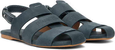 Кецове и обувки JW Anderson JW Anderson Suede Fisherman Sandals Синьо | SN0091-LA0359, 3
