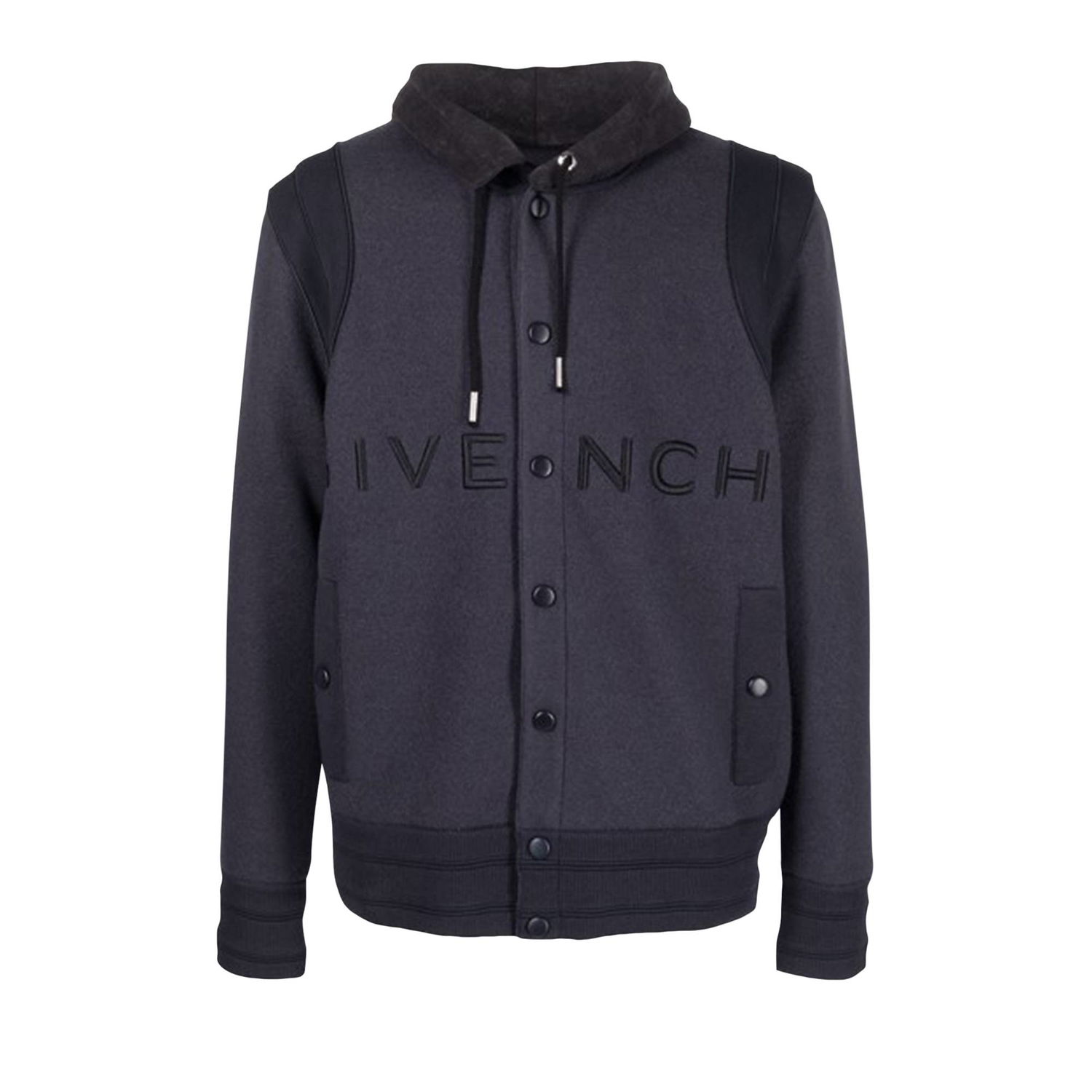 Яке Givenchy Hooded Embroidered Varsity Jacket Тъмно синьо | BM00R64YAD 410, 1