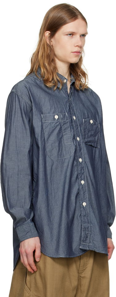 Риза Engineered Garments Engineered Garments Work Shirt Синьо | 25S1A007, 1