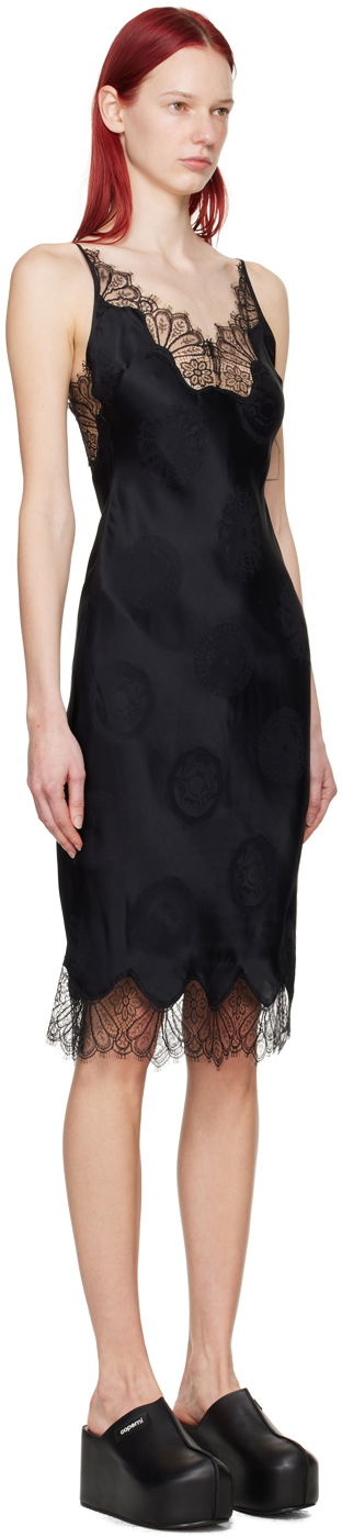 Pокля Coperni Lace-Trim Midi Dress Черно | COPR99064, 1
