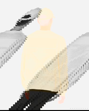 Пуловер Off-White 3D Diagonal Crewneck Sweater Beige Бежово | OMHE151S23KNI001 6161, 3