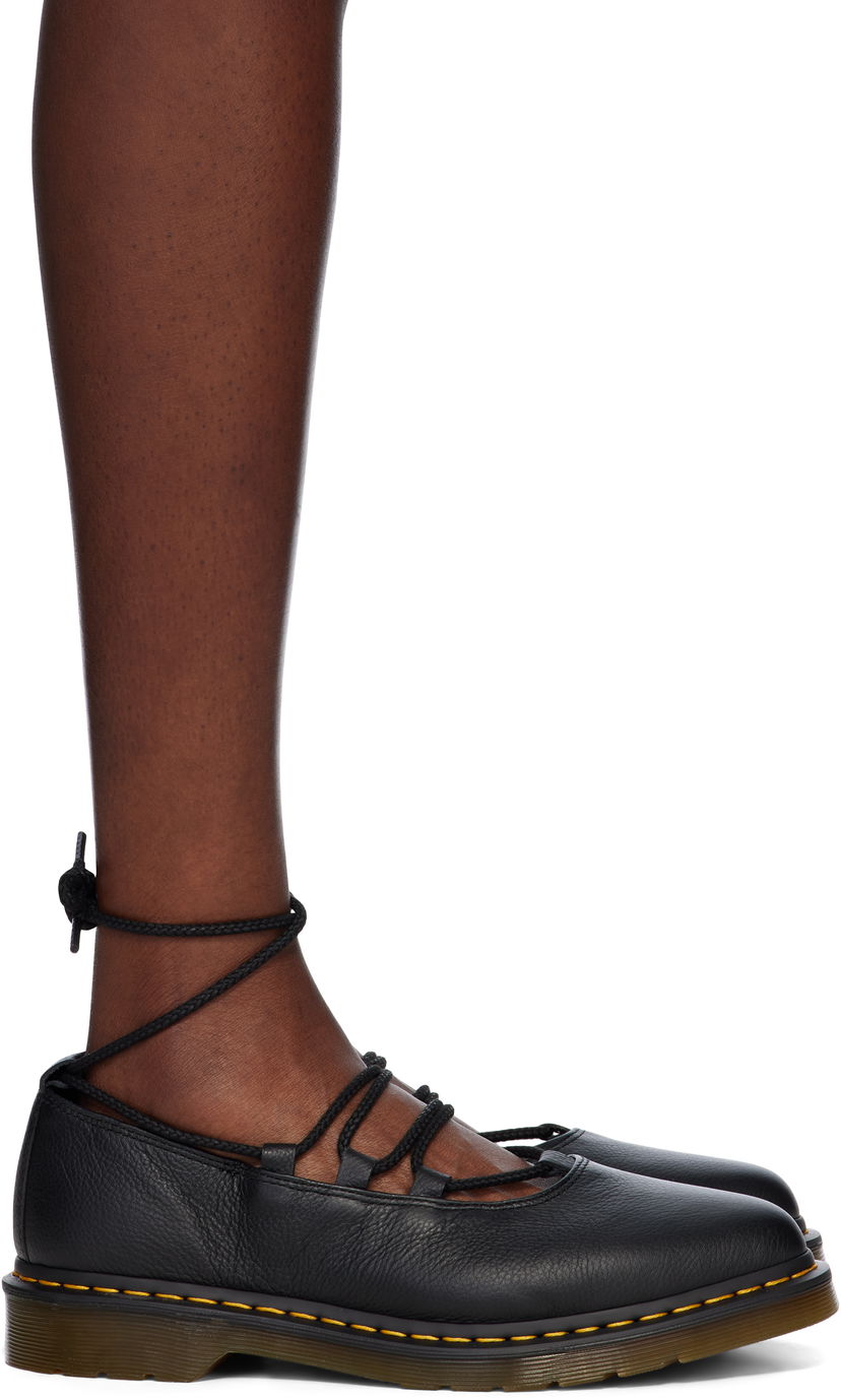 Грижа за обувките Dr. Martens Dr. Martens Elphie II Virginia Leather Ballet Loafers Черно | 40683001