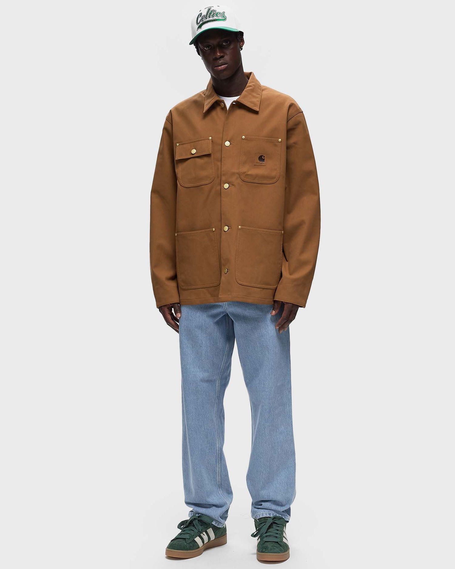Палта Carhartt WIP Faux Suede Michigan Coat - Hamilton Brown Кафяво | I033717-HZXX, 1