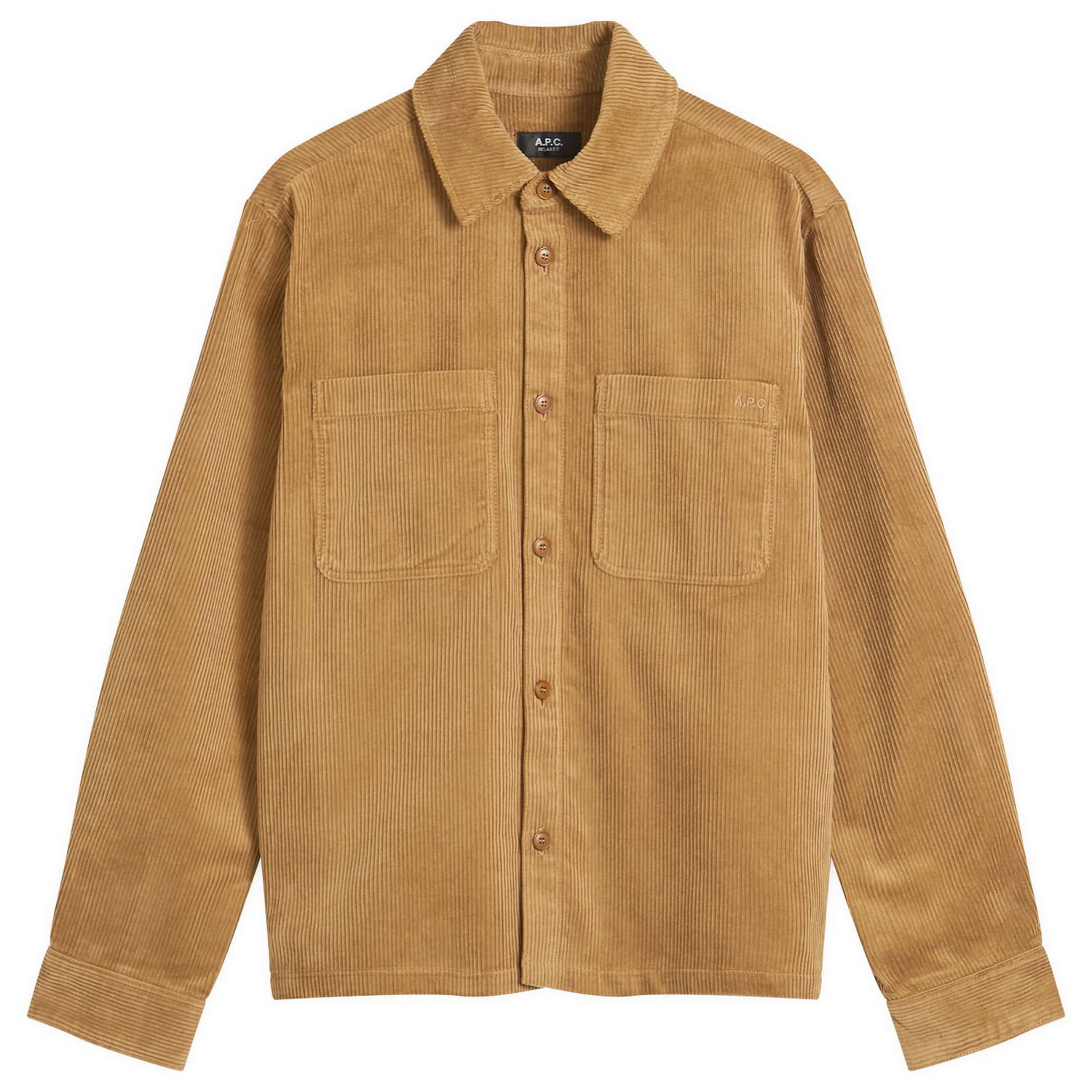 Риза A.P.C. A.P.C. Leon Corduroy Overshirt Кафяво | COHBB-H32019-CAA, 1