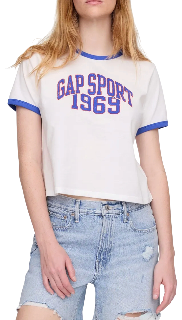 Ringer Crop T-Shirt Sport 1969