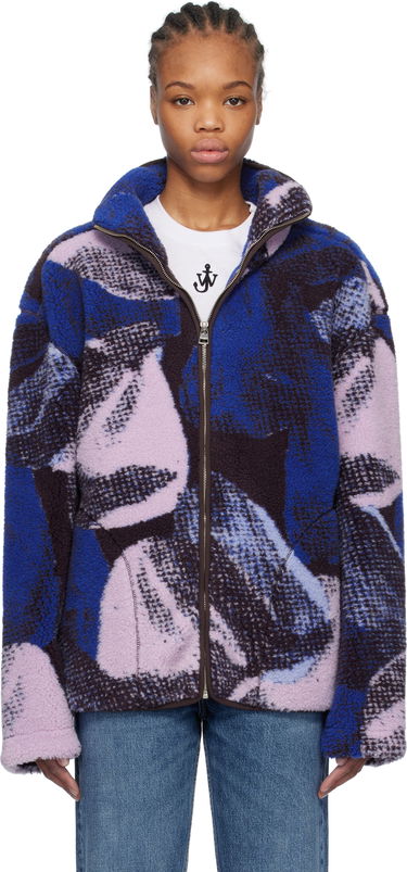 Яке бомбър JW Anderson JW Anderson Printed Fleece Zip-Up Jacket Многоцветен | JK0376-PG1712, 0