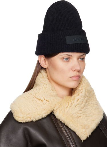 Шапка Jacquemus La Croisière 'The Gros Grain' Ribbed Knit Beanie Черно | 24HACU00666AK00227, 3