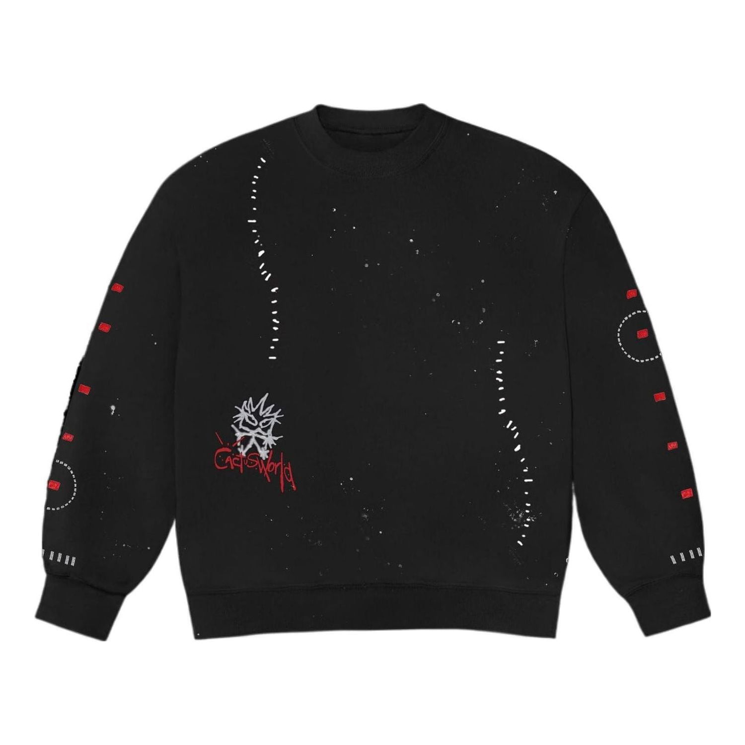 Суитчър Cactus Jack by Travis Scott Travis Scott Cactus Jack FW22 Stitched Crewneck Черно | TS-22FW006, 0