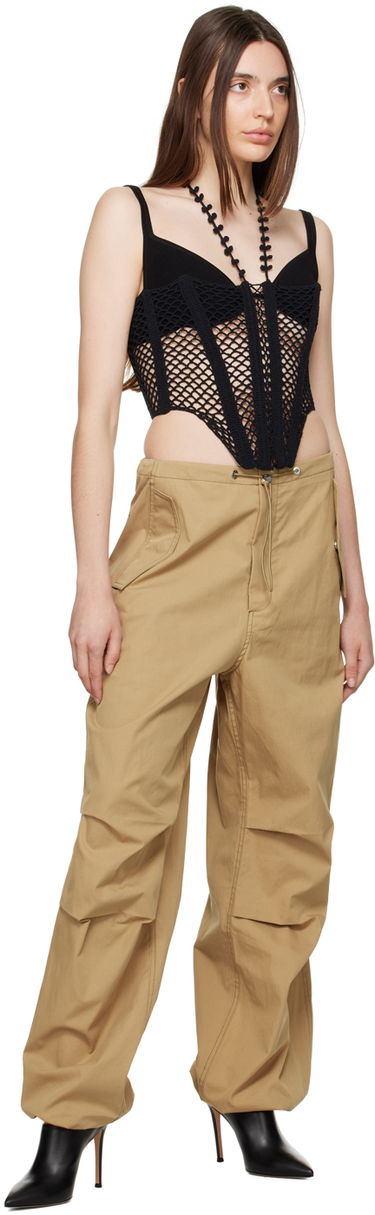Сутиен Dion Lee Crochet Corset Top Черно | A7646R23, 3