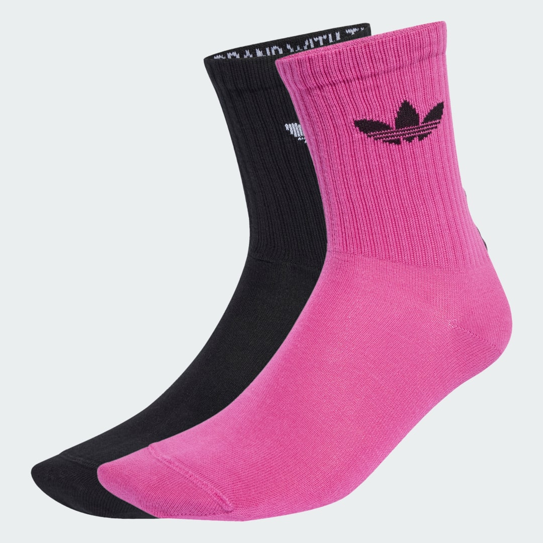 Чорапи adidas Performance Ribbed Quarter Socks 2 Pairs Розово | JX5210, 0