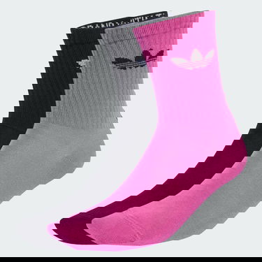 Чорапи adidas Performance Ribbed Quarter Socks 2 Pairs Розово | JX5210, 0