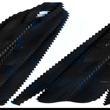 Яке and wander Shaggy Wool Zip Jacket, Size Small Тъмно синьо | 5745283053-120, 1