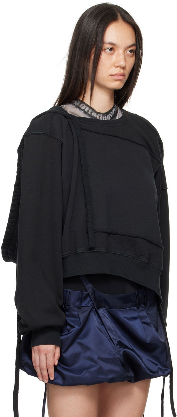Суитчър Ottolinger Ottolinger Deconstructed Hoodie Черно | 1150203921, 1