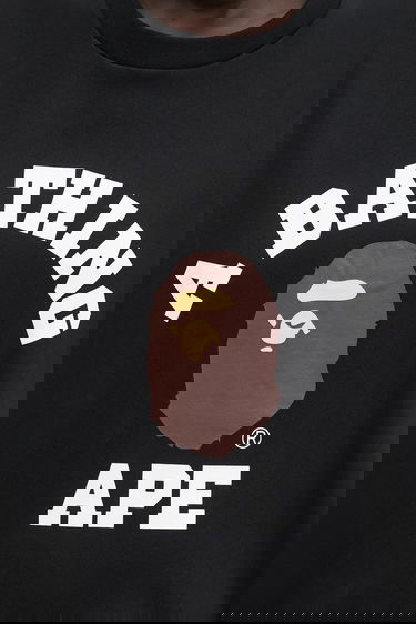 Тениска BAPE A Bathing Ape College T-Shirt Черно | 001TEL302001L, 3