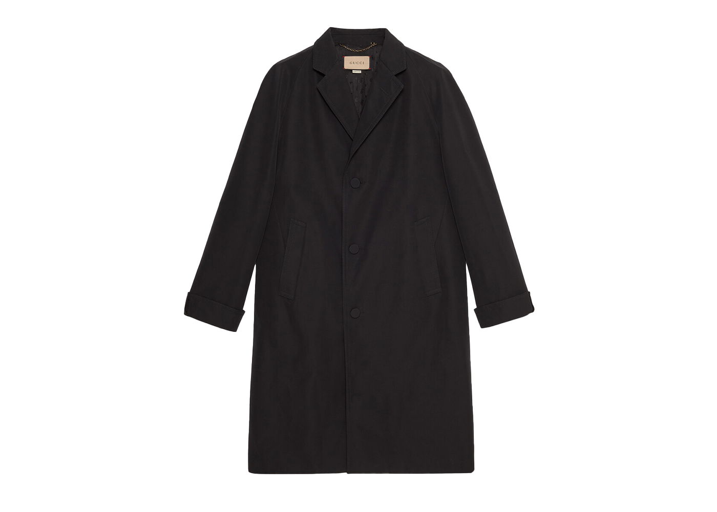 Палта Gucci Cotton Poplin Coat Черно | 721565 ZAK7W 1000, 0