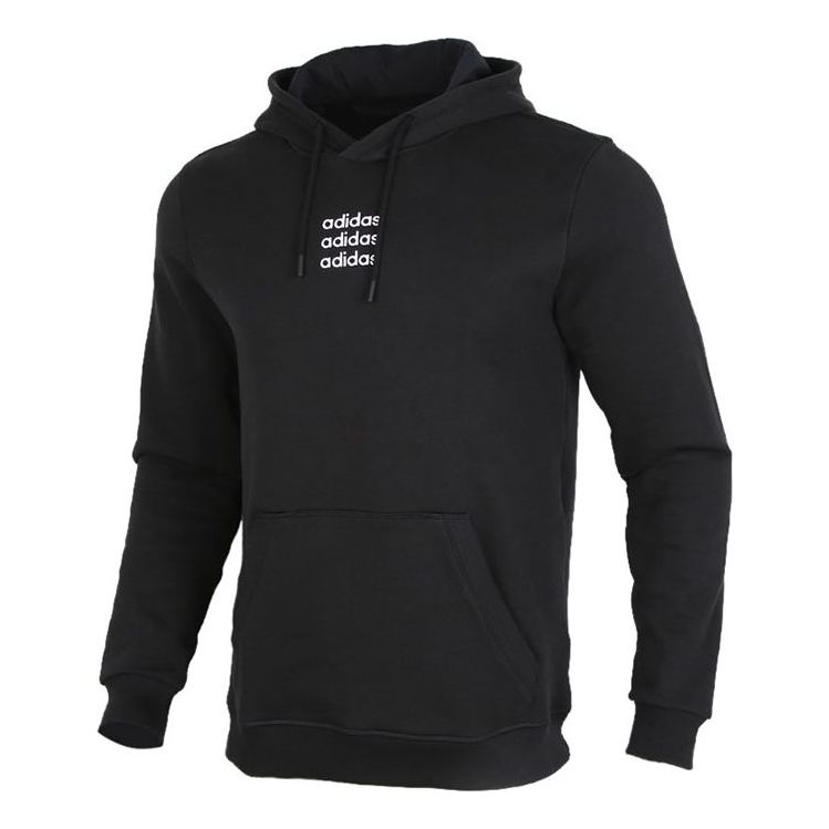 Суитчър adidas Originals Men's Casual Logo Pullover Hoodie Черно | GJ8936, 0