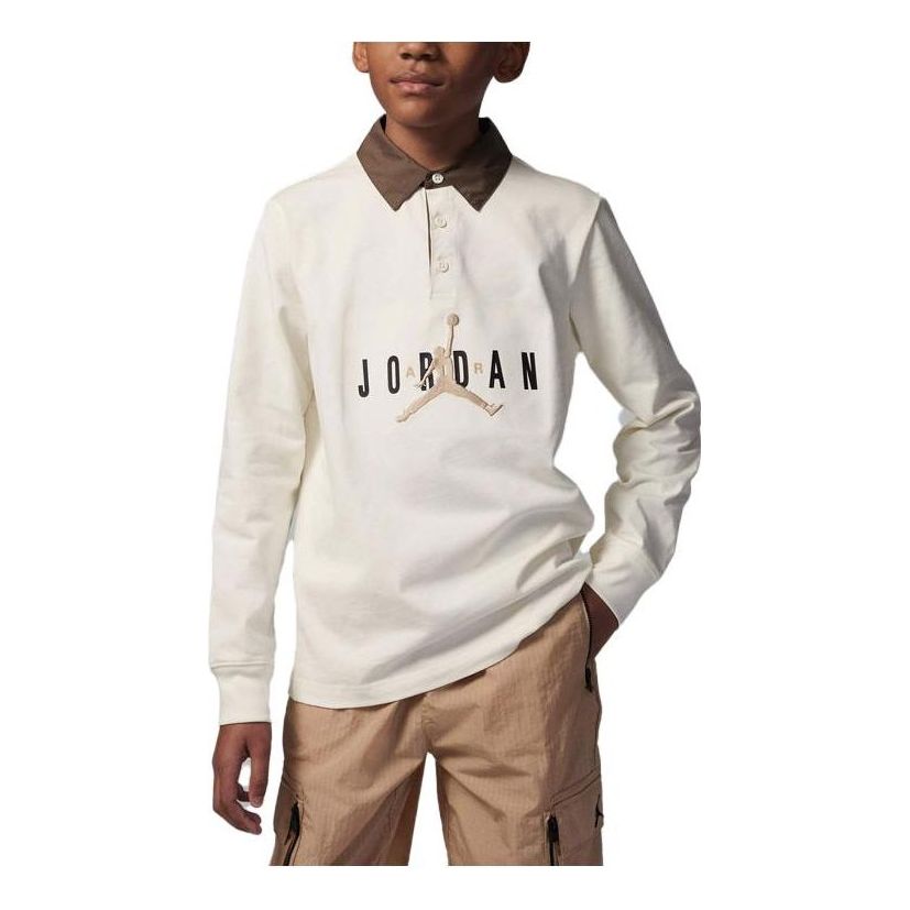 Поло тениска Jordan Air Jordan Essentials Rugby Top Бяло | FJ5782-133