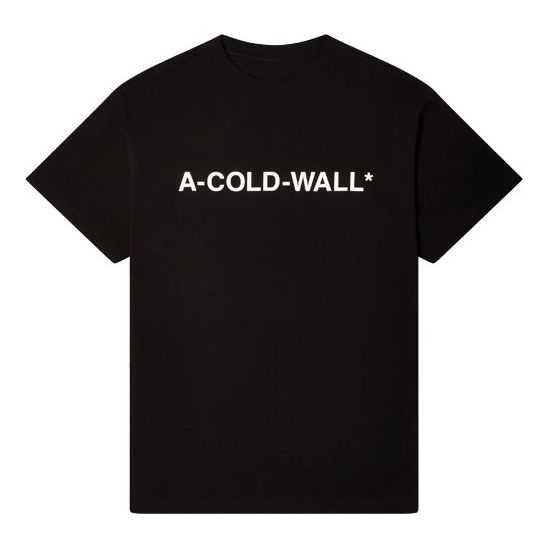 Тениска A-COLD-WALL* Essential Logo T-Shirt Черно | ACWMTS092-BLACK