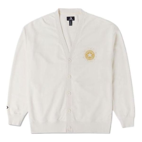 Пуловер Converse Converse Men's Cardigan Бяло | 10025501-A02