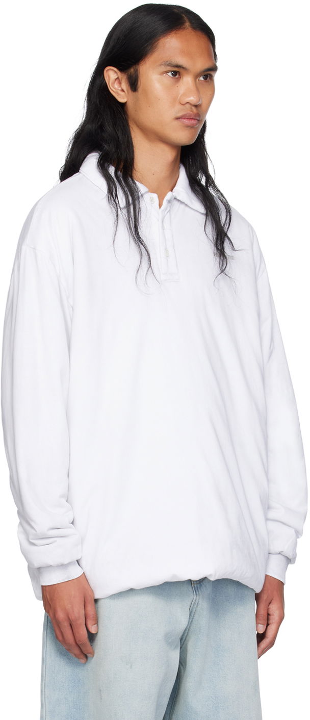 Поло тениска We11done Padded Logo Polo Бяло | WD-TT2-24-739-U-WH, 1