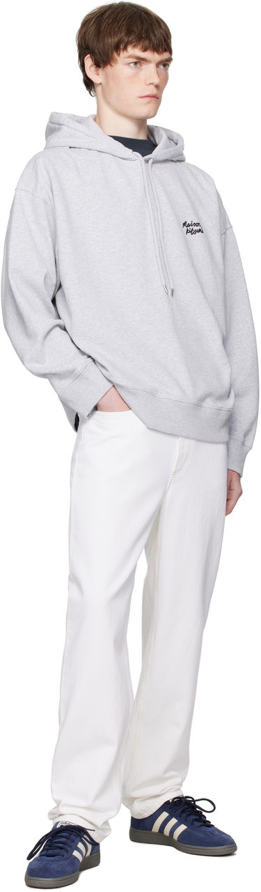 Суитчър MAISON KITSUNÉ Maison Kitsuné Handwriting Oversize Hoodie Сиво | PM00704KM0340, 3