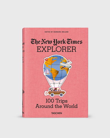Книга и списание TASCHEN Books The New York Times Explorer 100 Trips Around the World Розово | 9783836584173, 2