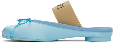 Кецове и обувки Maison Margiela MM6 Maison Margiela Satin Ballerina Mules Синьо | S59WX0074 P5560, 2