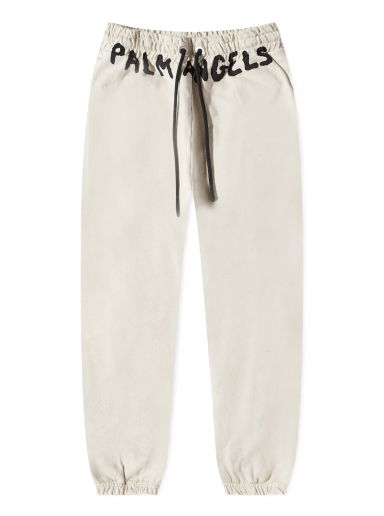 Спортни панталони Palm Angels Logo Sweat Pant Бяло | PMCH011S23FLE0040110