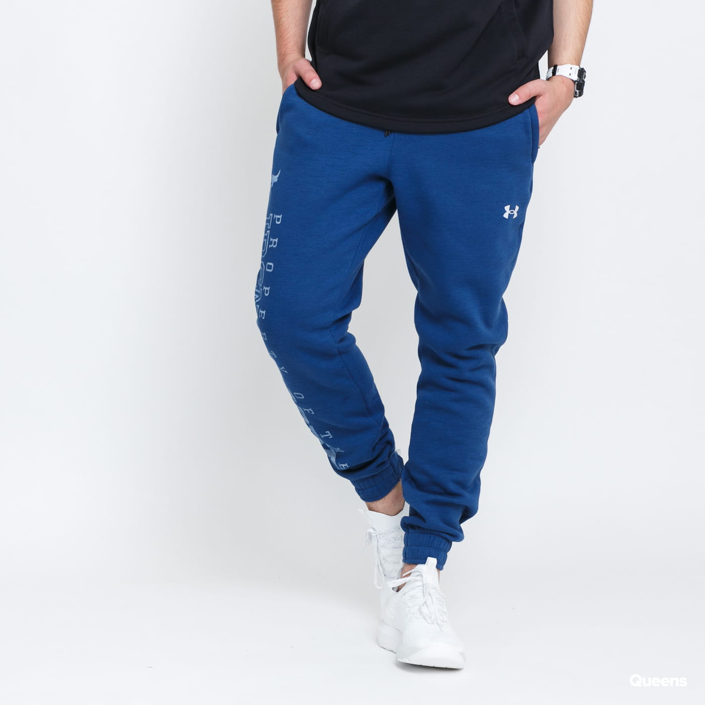 Спортни панталони Under Armour Project Rock CC Fleece Jogger Тъмно синьо | 1367035-404, 0