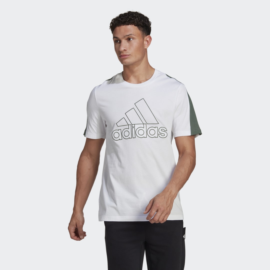 Тениска adidas Originals Future Icons Embroidered Badge of Sport Tee Бяло | HK2162, 0