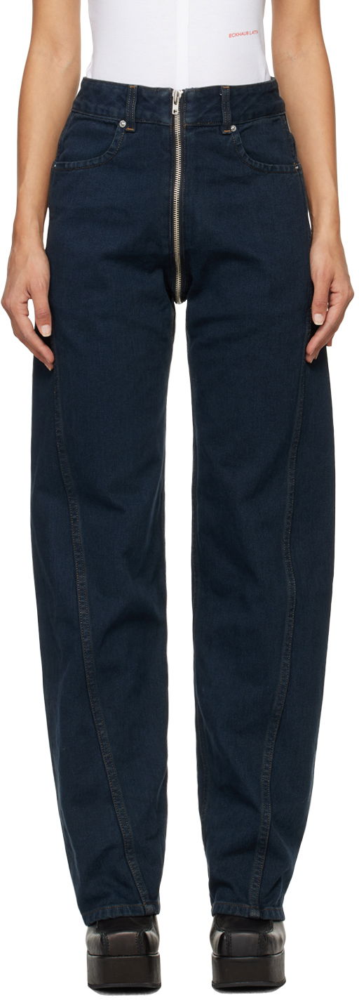 Дънки Eckhaus Latta Goodtime Jeans Синьо | 1112-EL-PF24-E -