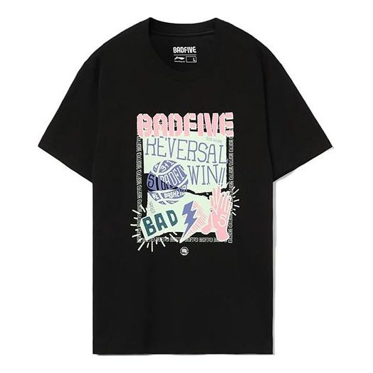 Тениска Li-Ning Loose Fit BadFive Graphics T-Shirt Черно | AHSR475-5