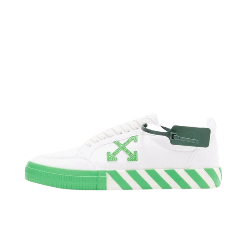 Кецове и обувки Off-White Vulc Low White Fluo Green Зелено | OMIA085S22FAB0010155