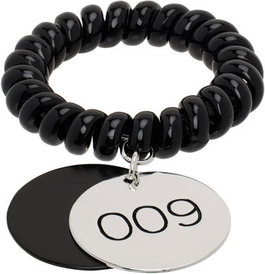 Гривна Tory Burch Tory Burch Locker Room Spiral Bracelet with Medallion Черно | 174280-001, 0