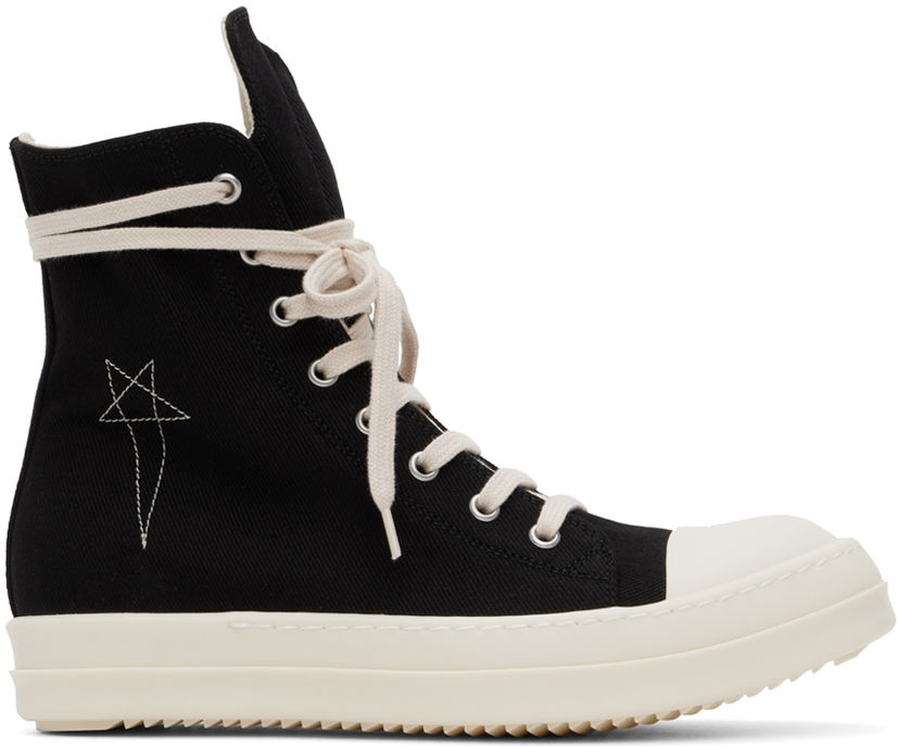 Облекло Rick Owens DRKSHDW Black Porterville Sneaks Sneakers Черно | DU02D2800 DOEM9