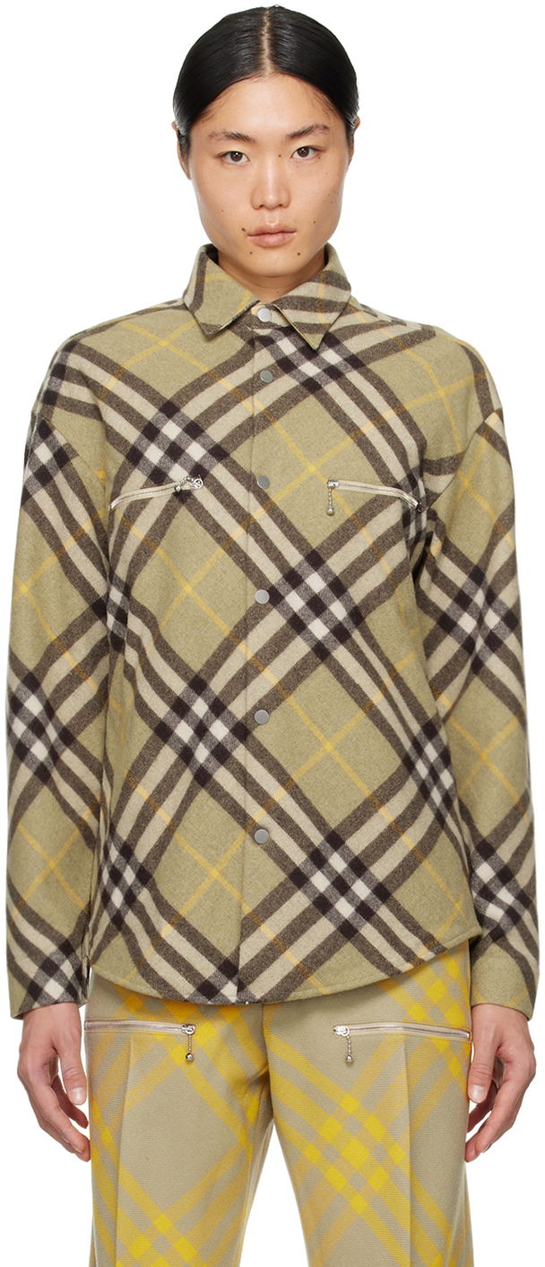 Яке Burberry Check Jacket Бежово | 8076470