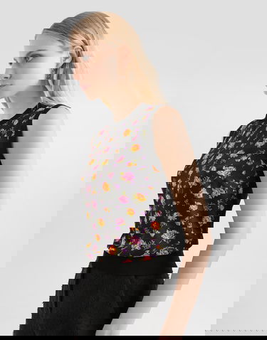 Потник Dolce & Gabbana Small Rose Bouquets-print Silk Tank Top Многоцветен | FXT06TJBSOPHN5XR, 3