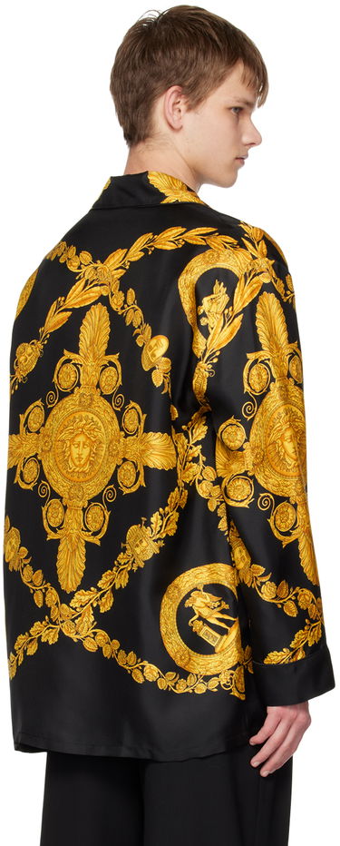 Риза Versace Baroque Print Pyjama Shirt Черно | 1005376 1A06980, 2