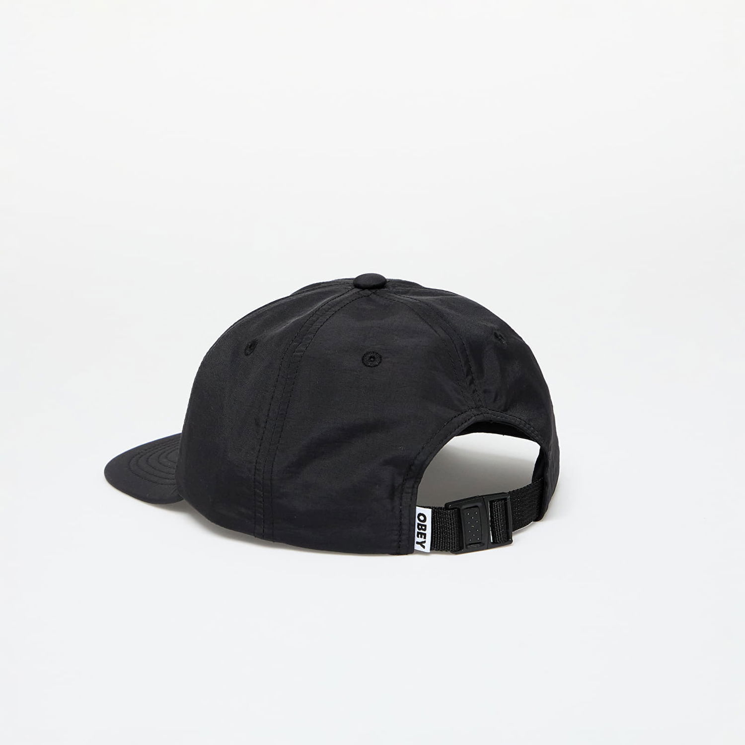 Шапка с козирка OBEY Lowercase Nylon 6 Panel Strapback Black Universal Черно | 100580364-BLK, 1