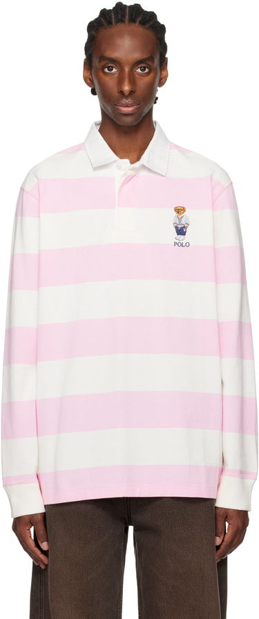 Поло тениска Polo by Ralph Lauren Ralph Lauren Classic Fit Polo Bear Rugby Jersey Polo Розово | 710973144001, 0