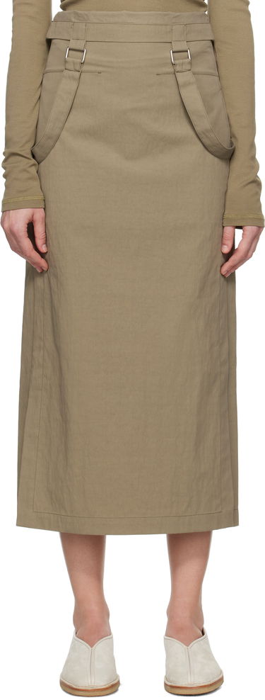 Пола LEMAIRE Lemaire Straps Midi Skirt Кафяво | SK1036 LF1228, 0