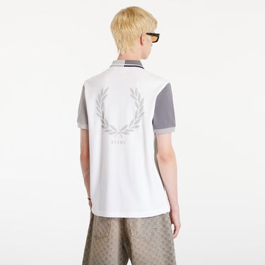 Поло тениска Fred Perry Beams Grid Design Fp Polo T-Shirt White Бяло | SM7187 100, 2