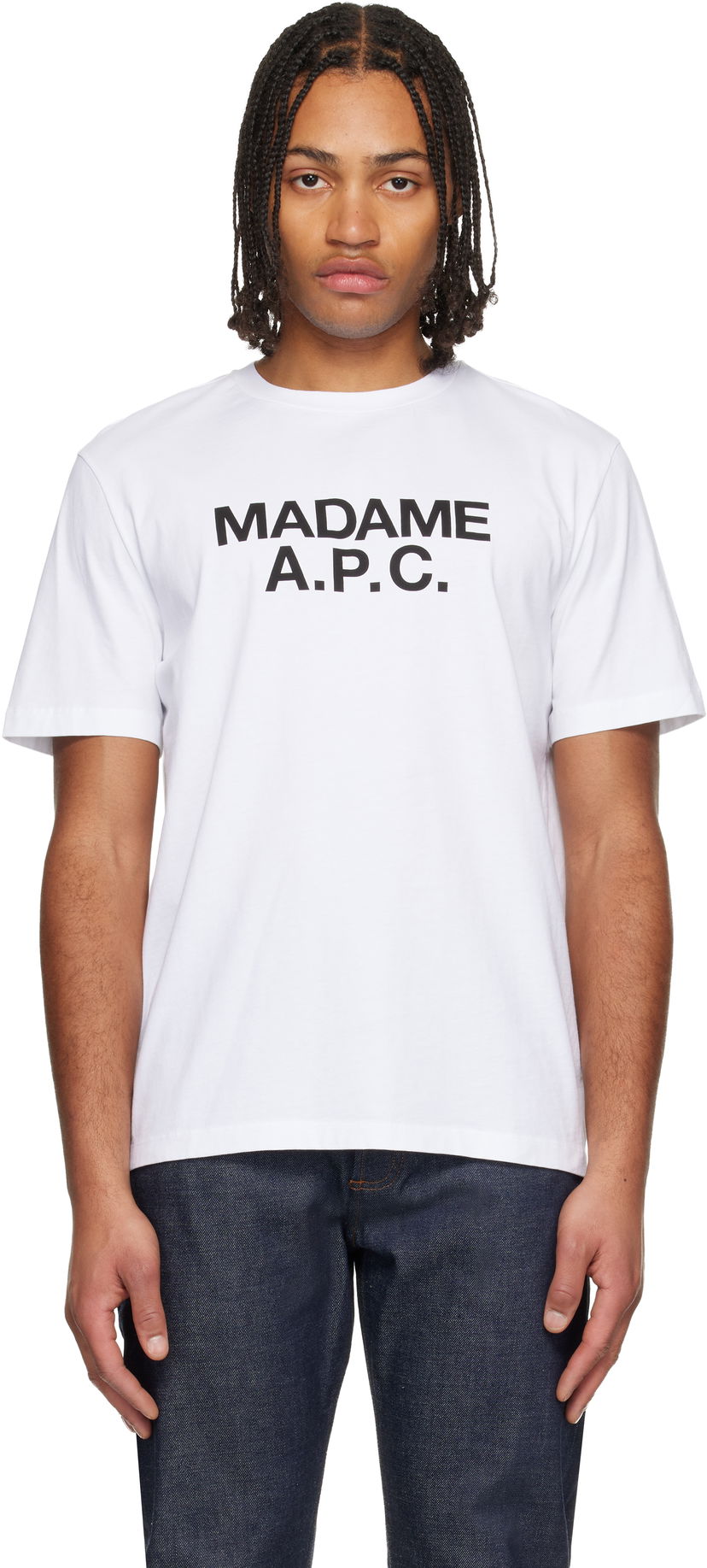 Тениска A.P.C. Madame T-shirt Бяло | COGYK-M26462