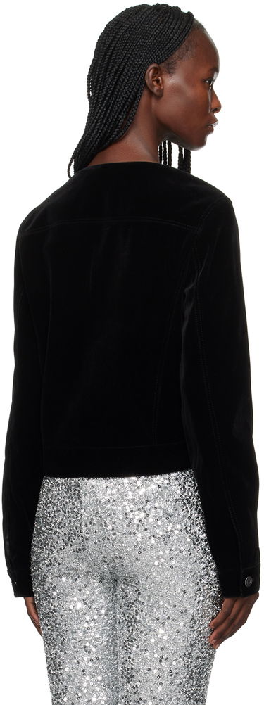 Яке We11done Velvet Zip-Up Jacket Черно | WD-JK3-23-018-W-BK, 2